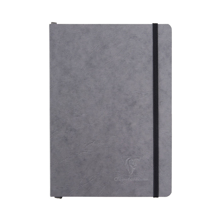 Clairefontaine Basic My Essential A5 Notebook - Grey, Dot Grid