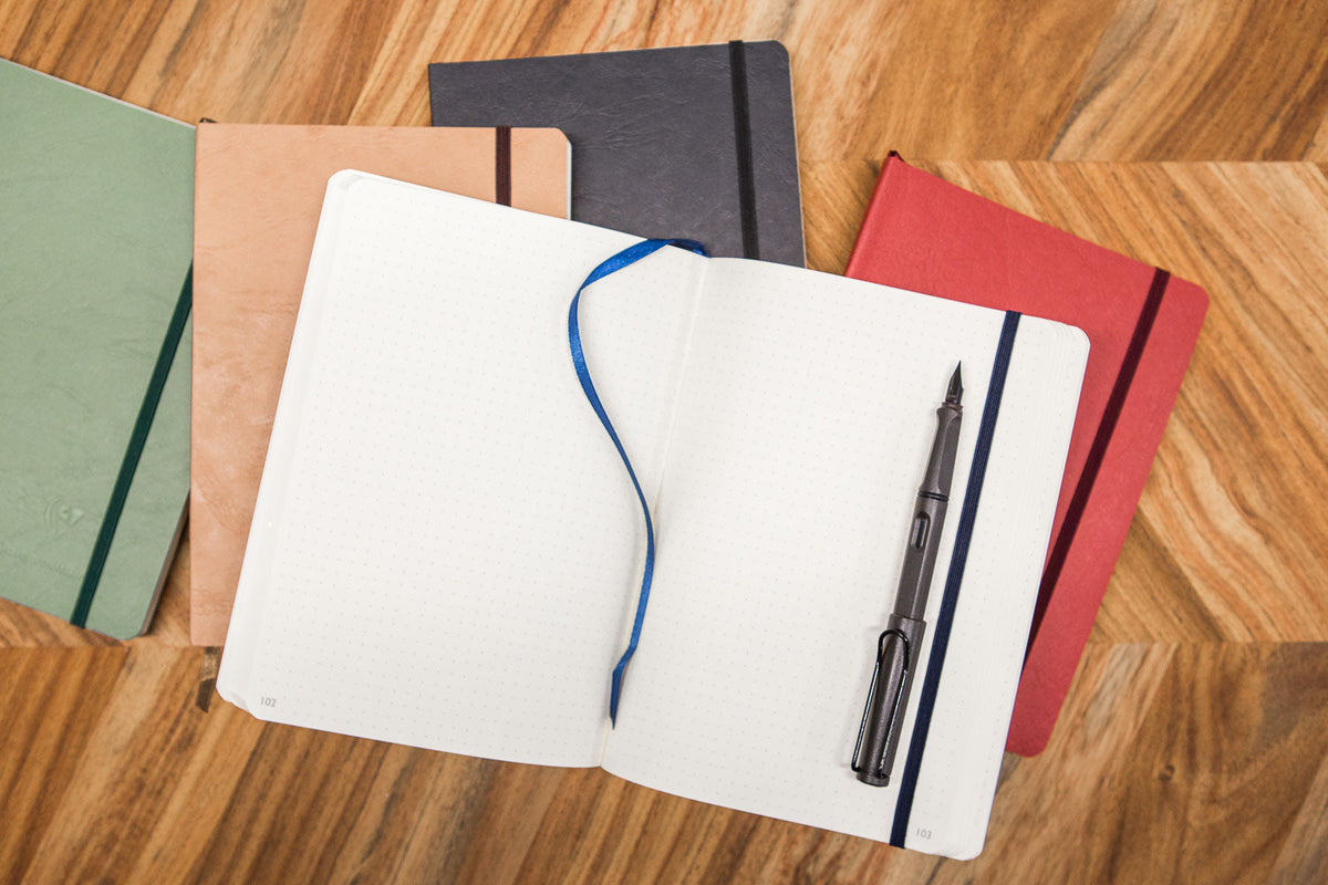 Clairefontaine Basic My Essential A5 Notebook - Rose, Dot Grid