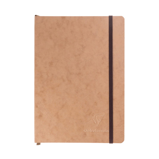 Clairefontaine Basic My Essential A5 Notebook - Tan, Dot Grid