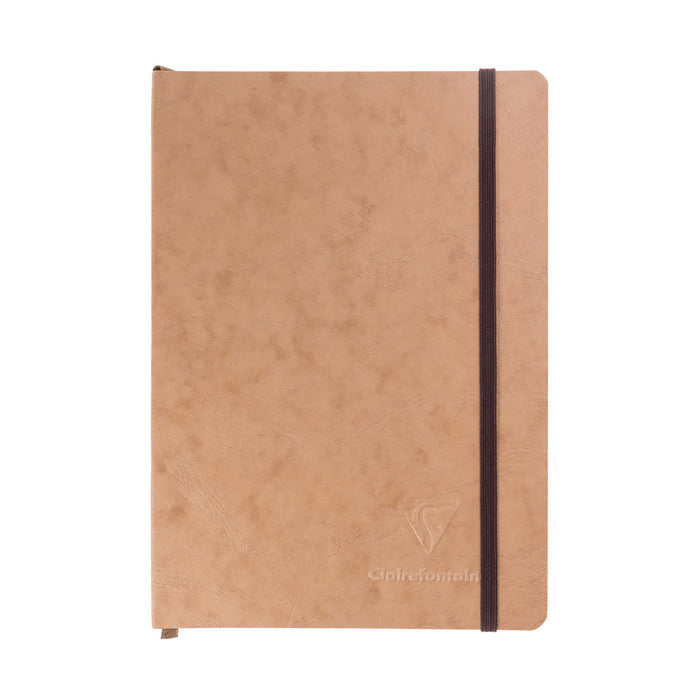 Clairefontaine Basic My Essential A5 Notebook - Tan, Dot Grid