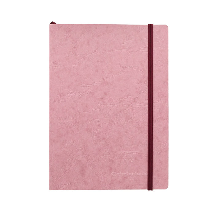 Clairefontaine Basic My Essential A5 Notebook - Rose, Dot Grid