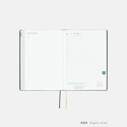 Hobonichi Techo 2027 HON A5 Slash Planner Navy