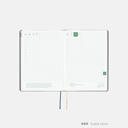 Hobonichi Techo 2027 HON A5 Slash Planner Navy
