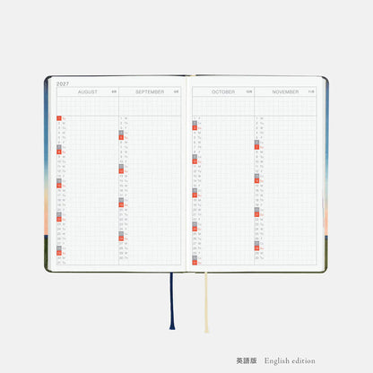 Hobonichi Techo 2027 HON A6 Hiroko Kubota Planner String Telephone Until the Moon is Full