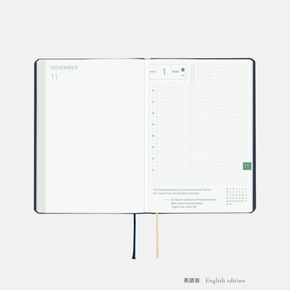 Hobonichi Techo 2027 HON A6 Slash Planner Navy