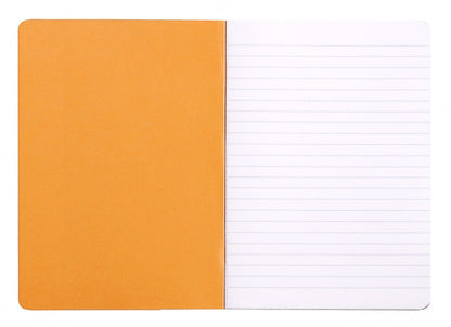 Rhodia A5 Side Staple Notebook - Orange, Lined