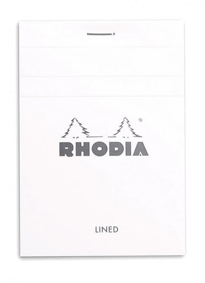 Rhodia No. 12 Passport Notepad - Ice White, Lined